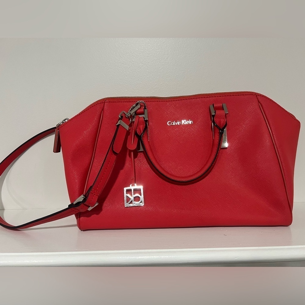 Calvin Klein Satchel/Top Handle Bag Red Bag